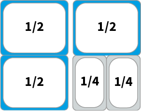 Schaubild: Beispiel Kombinationsmöglichkeiten von GN 1/2 Behältern